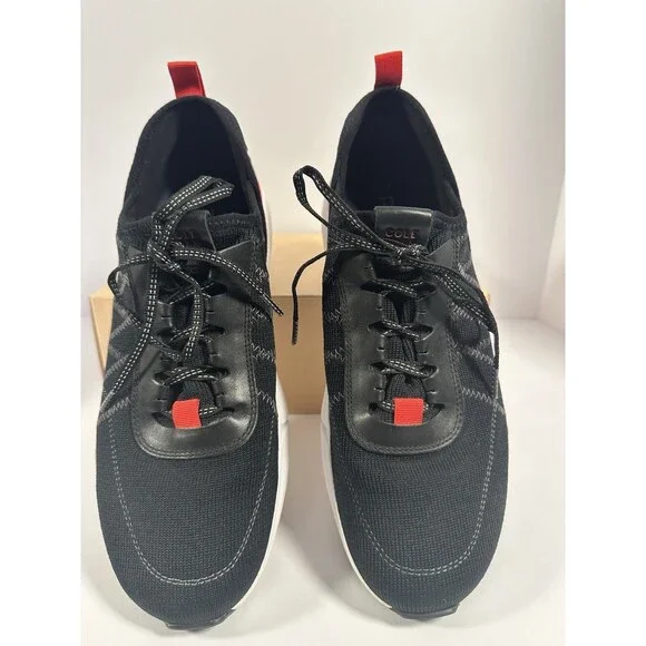 Cole Haan Grandsport Trainer Shoes Sneaker Men’s 11M Black Knit/Nimbus Cloud - Picture 4 of 9